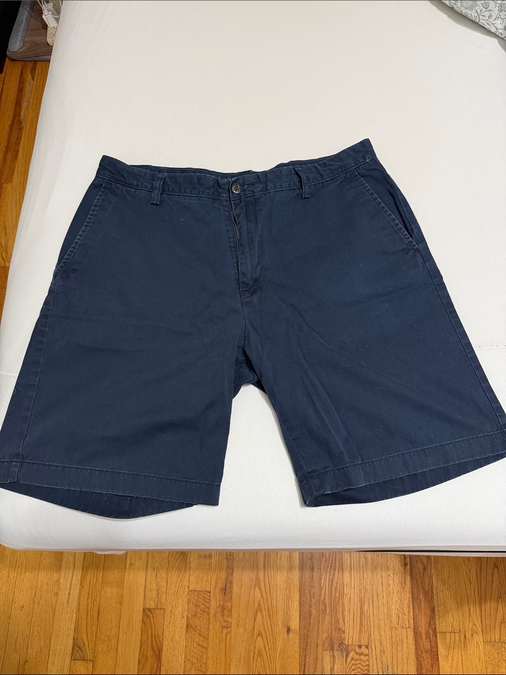 Nautica Navy Flat-Front Shorts